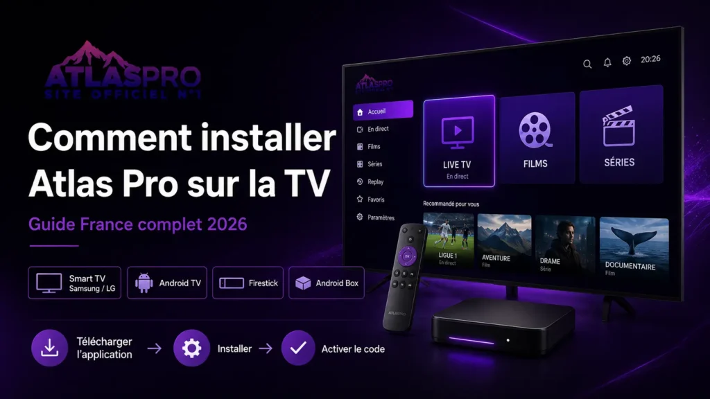 comment installer atlas pro sur tv france guide